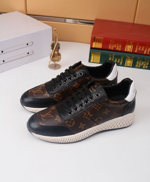 

new05 fashion luxury casual men's shoes wild sports shoes outdoor comfortable men's shoes original box invoice packaging fast deli, Black