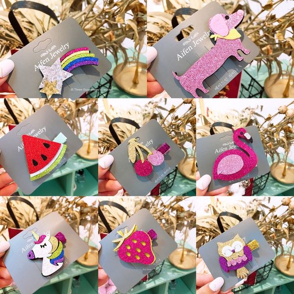 

корейских дети новых блесток головного убора аксессуаров для волос головного убора ребенок блестки rainbowside клип волос, Slivery;white