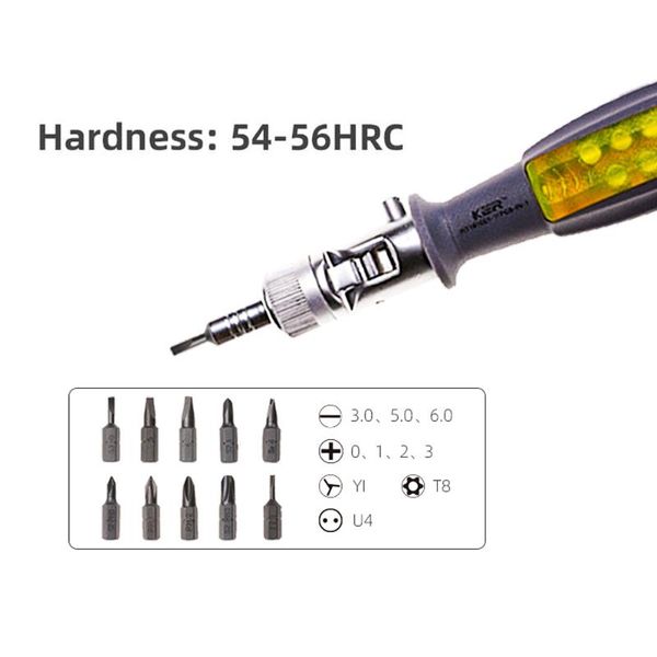 

11 in 1 screwdriver hardware tool s2 steel precision screwdriver set of screw driver bit set multi-function ratchet