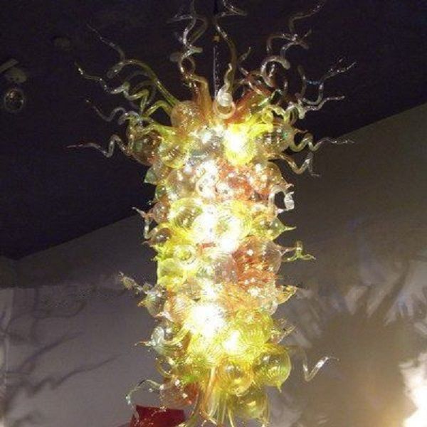 

Large Luxury Lamp LED Chandelier 100% Handmade Blown Murano Glass Chihuly Style Italy Designed Modern Art Hotel Decor Chandeliers