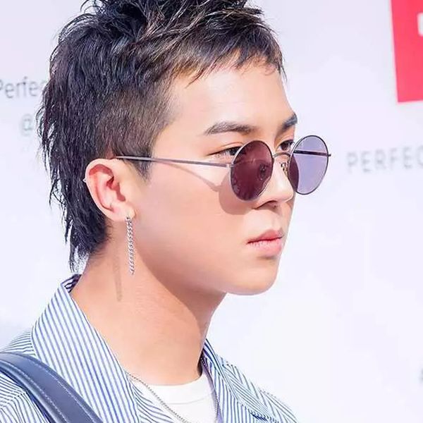 

retro classic metal sunglasses fashion small round men glasses frame women anti-reflective sun glasses outdoor new uv400, White;black