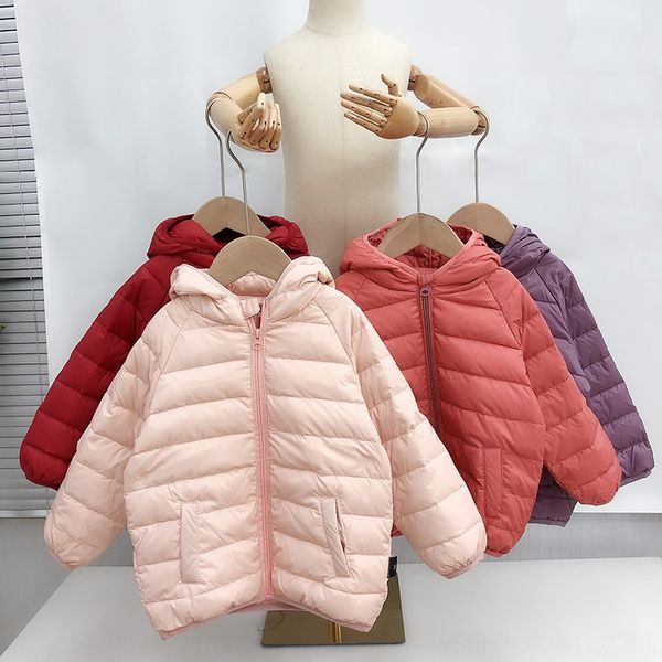 

chen ma's girl's winter white duck down 2019 new children's and jacket baby's lightweight down jacket, Blue;gray