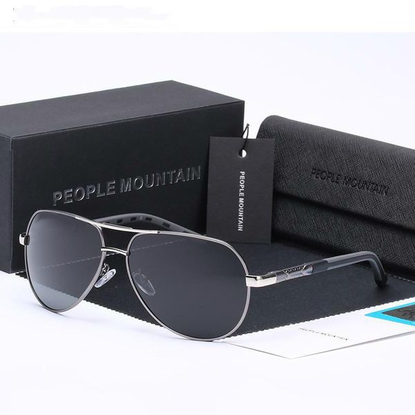 

fashion hd polarized pilot men sunglasses 100% original 2017 star style male glasses vintage metal frame mirror gafas de sol, White;black