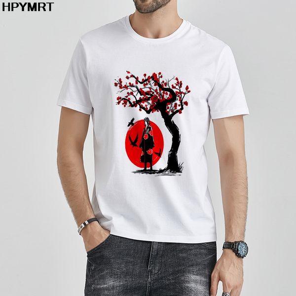 

2020 naruto uchiha wind itachi tshirt harajuku streetwear print sasuke clothes o-neck fashion casual t-shirt men's t shirt ovivk, Black
