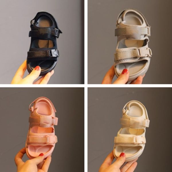 

selling childrens shoes summer 2020 new childrens casual sandals fashion korean men and women baby beach shoes, Black;red