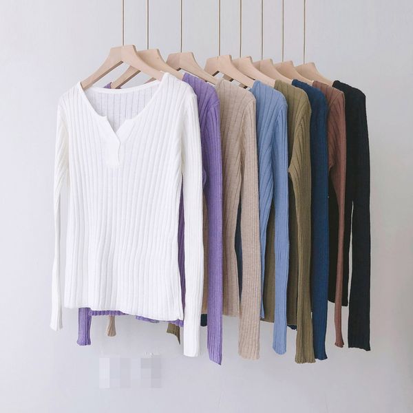 

women pullover sweater long sleeve v-neck soft wool cashmere blending female solid pull sweater bottom slim jumper, White;black