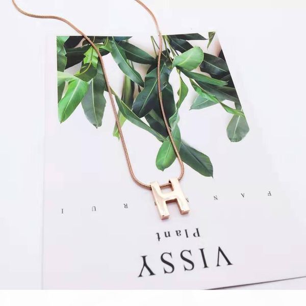 

r pretty young girl dubai initial letter &quot ;h &quot ;18 k rose solid gold gf pendant lengthen chain necklace never be worn nickel f, Silver