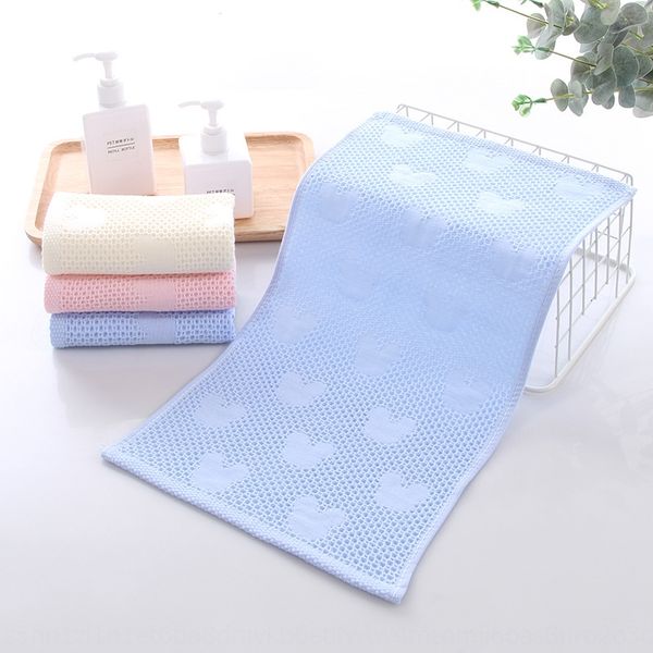 

plain honeycomb cartoon pure cotton children's towel baby's daily face wash soft skin-friendly absorbent children's towel