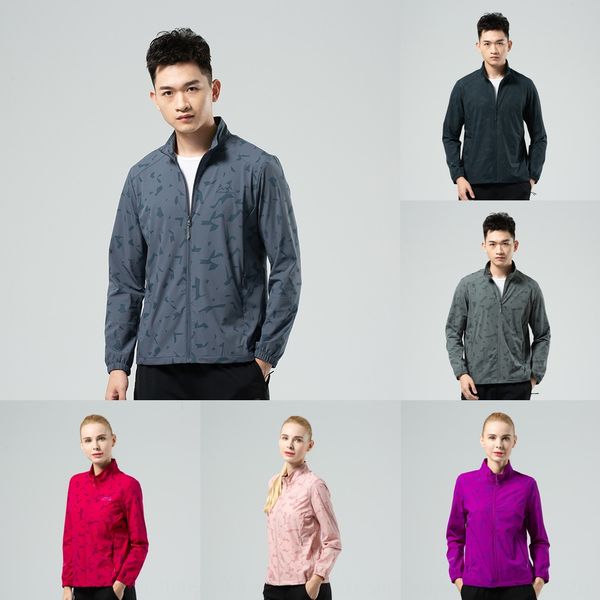 

grqrs fengxuelang на открытом воздухе быстро сухих мужчины женщины тонкого типа для весны и ветровки одежды ветровки осенью дышащих натяжной, Gray;blue