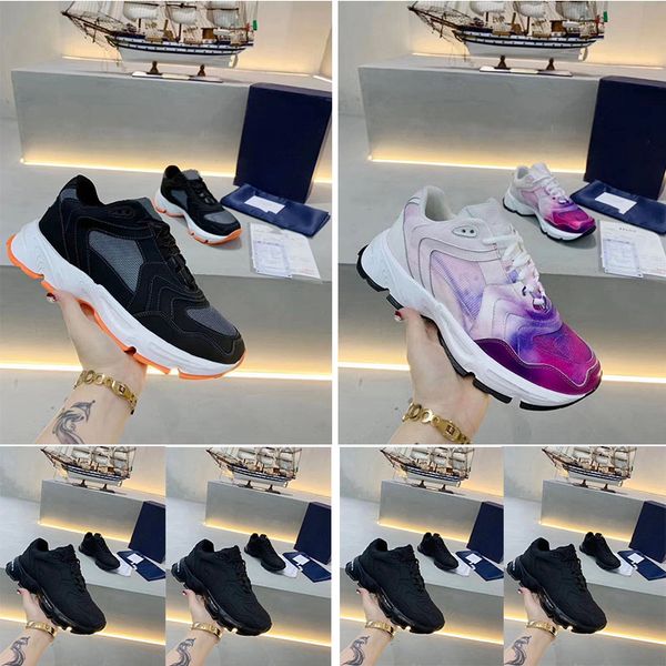 

2020 new selling designer shoes calfskin men's and women's fashion casual shoes 36-45, Black