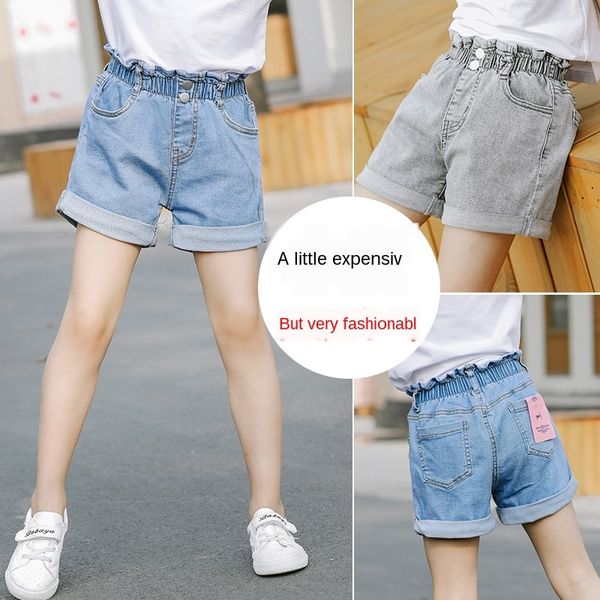 

vquap girls' denim shorts shorts pants 2020 new summer dress foreign style middle and large children's korean style outdoor all-ma, Blue