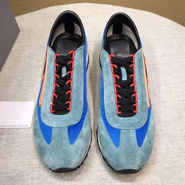 

suede and nylon sneakers mens shoes zapatillas hombre new arrival autumn and winter plus size lace -up fashion casual m, Black