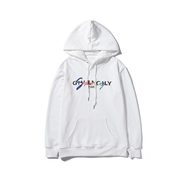 

2020 classic pink logo printed hoodies sweatshirts fashion casual solid hooded pullover spring autumn winter street hoodie sweater, White;black