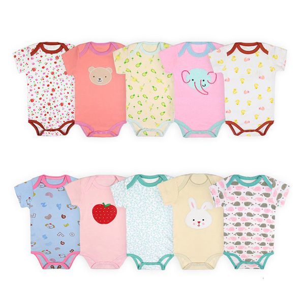 

2 pcs/lot random color]elvesnest baby bodysuit summer newborn baby clothes cotton short sleeve toddler bodysuit 3-24 months, Blue