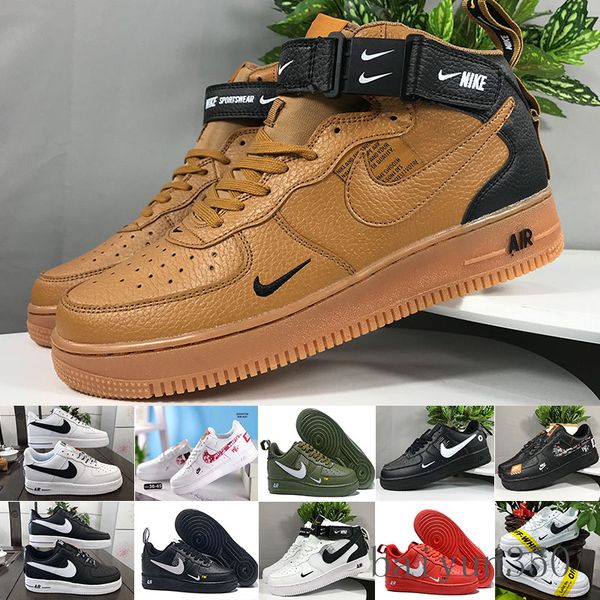 

2020 dunk flyline women's sport skate runing shoes 1 one men outdoor sneakers high low low black white sizes 36-45 ne2k