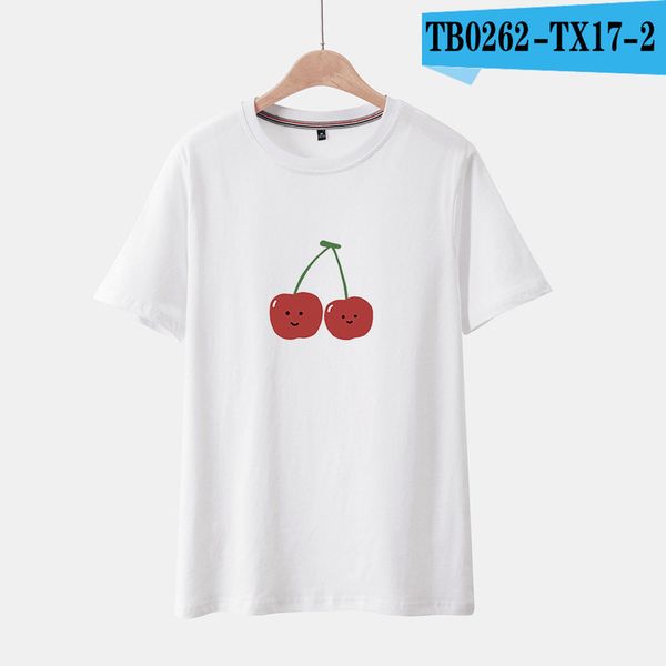 

хилбилли 2019 женщины вишневый печать футболка с коротким рукавом o шеи дамы топы charajuku hipster tumblr tee футболка камиза feminina, White