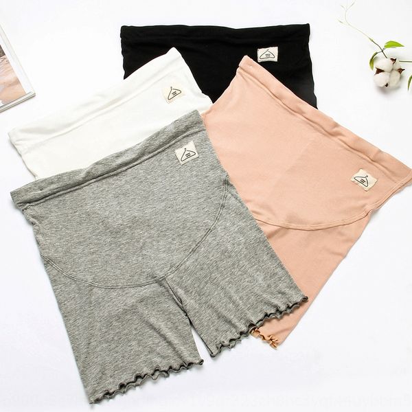 

4h9wc leggings tight pants safety pants 2019 new summer wear anti-exposure safety pants belly support pregnant women's shorts pregnant, Black