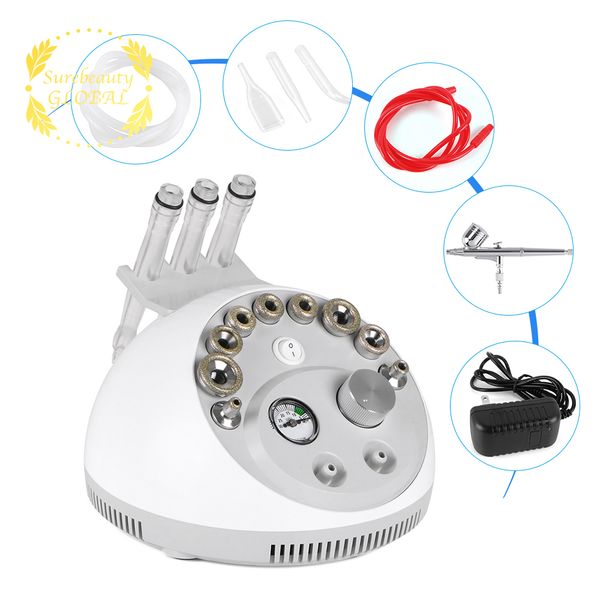 3 в 1 Microdermabrasion Machine Almand Skin Silk Чистящие средства Уход за лицом Уход Уплотнение Уменьшить Оборудование SPA Салон Использование