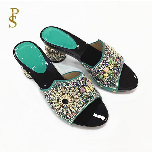 

shoes with round heels for women african style shoes for mama, Black