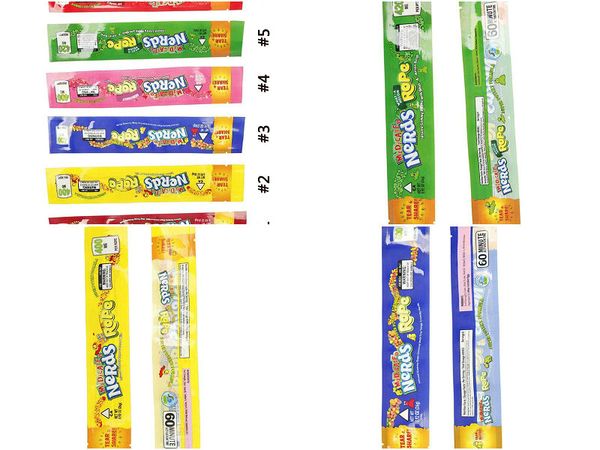

2020 medicated nerds rope exotic car packaging three edge sealing bag exotic mini deodorant polyester foil food package candy bag 100 hzlzx