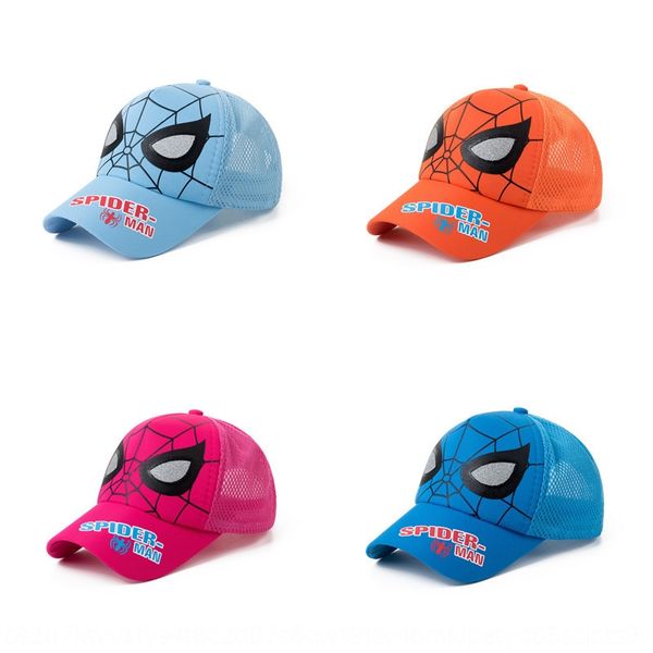 

2019 children's summer season baseball net hat male and female children's breathable baseball cap baby's outdoor sun hat cart, Blue;gray