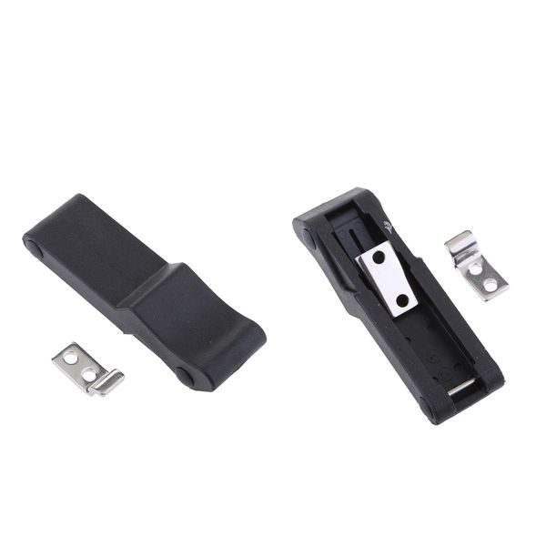 

2 pieces flexible draw latch 4'' soft black rubber replacement xk710