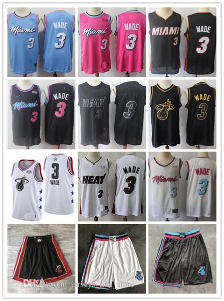 

заработанные дуэйн уэйд издание mens basketball трикотажные изделия vintage home дуэйн уэйд 3 розовый прошитой вышивка рубашки дешевые, Black;red