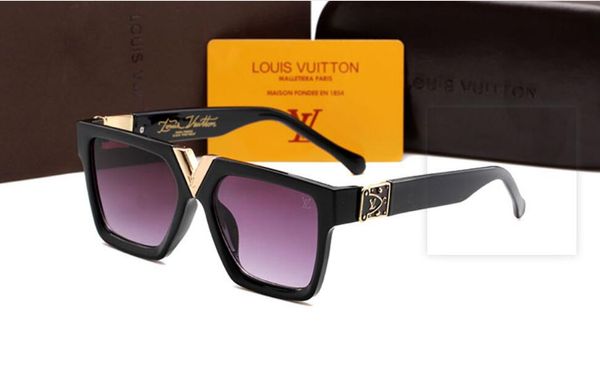 

2020 luxury- classic pilot sunglasses designer brand mens womens sun glasses eyewear metal glass lenses, White;black