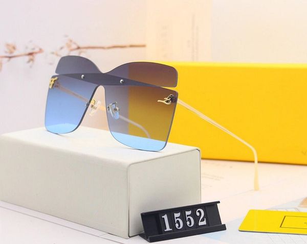 

brand fd design sunglasses men women driving high-definition large-frame personality fashion sunglasses polaroid hd resin lens model 1552, White;black