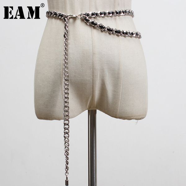 

eam] casual waist chains pu leather braided stylish belt personality women new fashion tide all-match spring 2020 1u267, Black;brown