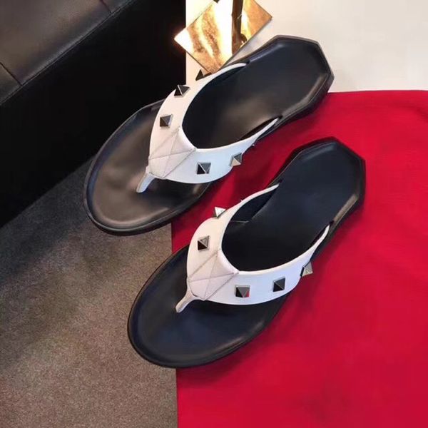 

superstar shoes genuine leather splice sandals men designer slippers fashion summer casual beach sandals with box, Black