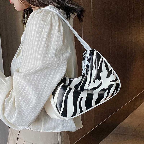 

new french design fashion zebra pattern underarm bag handbag & elegant shoulder bag width 24cm height 15cm thickness 10cm