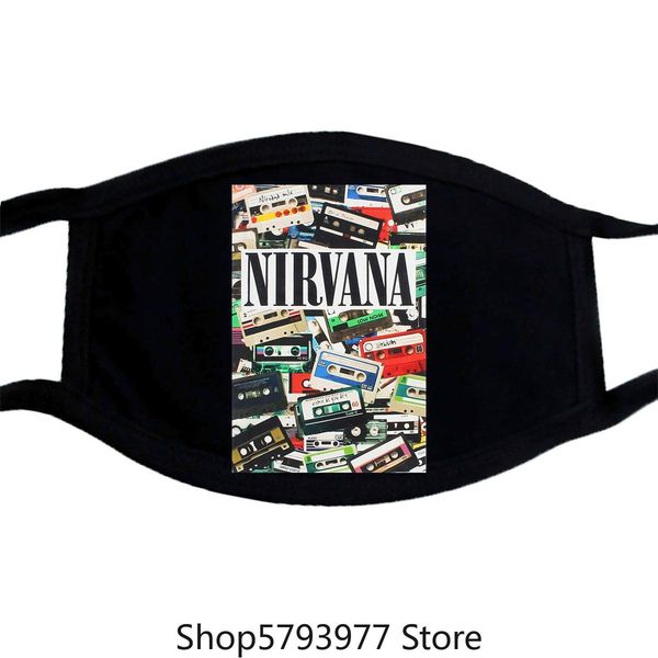 

nirvana concermask adulto medio bianco cassette di kurt cobain rock mens nirvana concermask very light and comfortable lovely lfnci