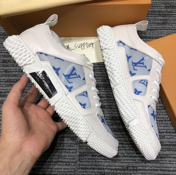 

2020j fashion trend leather men's letters low-cut casual shoes, high-quality fashion wild sports shoes, original box delivery, size: 38