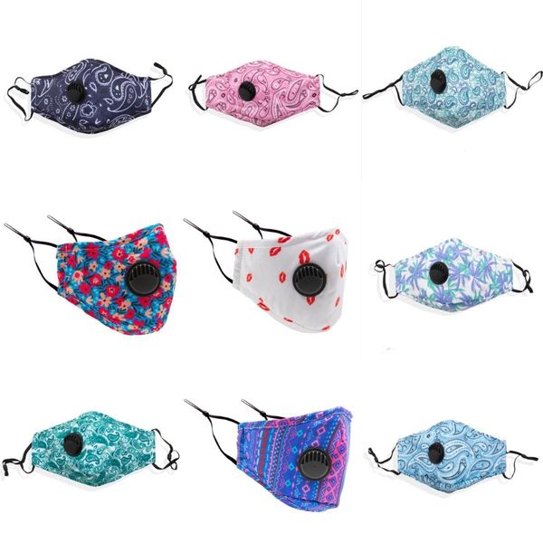 

fast shipping mask skull flag digital printing designer face mask dust-proof pm2.5 washable masks adjustable earhook fy9119#504, Black