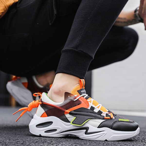 

men's tennis shoes increase outdoor breathable comfortable fitness absorption trainer sport gym sneaker 2020 sell