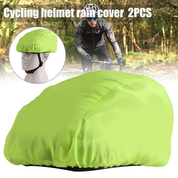 

waterproof cycling helmet cover rainproof ultra-light polyester bike bicycle helmets covers protection edf88, Black