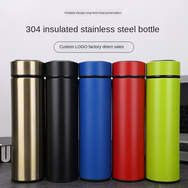 

304 stainless steel vacuum insulation business thermos thermos straight cup men's and women's gift cup