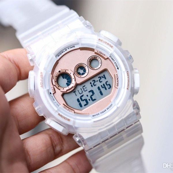 

g men's fashion 2020 sport watches led digital japan movement automatic quartz wristwatches shock resist chronograph gift clock for man, Slivery;brown