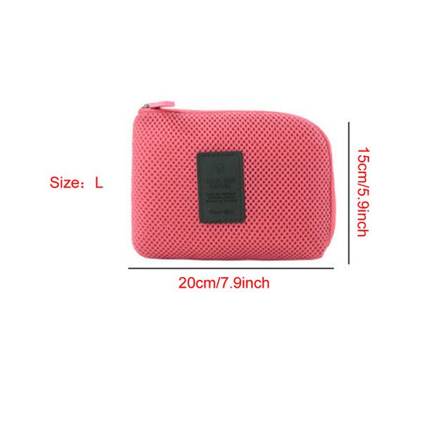 

outdoor travel 20.5*14*3cm lightweight portable charging cable storage bags earphone organizer shockproof digital storage bag dh01015-1 t03