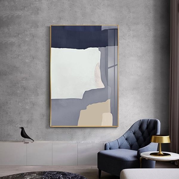 

nordic colorful abstract oil painting retro posters & prints minimalist scandinavian wall art pictures for bedroom home decoration