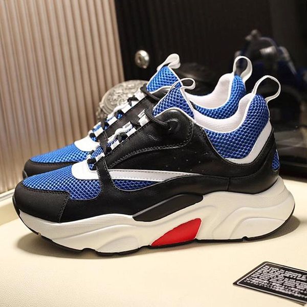 

new arrival b22 calfskin sneaker mens shoes lace-up plus size comfortable fashion design casual shoes soft footwears autumn and winter, Black