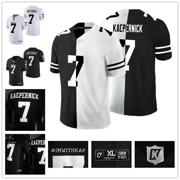 

double stitched #7 colin kaepernick mens im with kap jerseys black white lady kids ncaa imwithkap jersey, Black;red