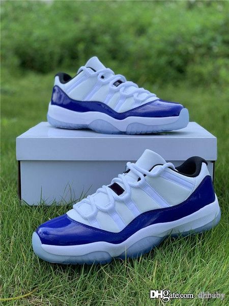 

new high air authentic 11 low wmns concord basketball shoes 11s men women white black retro athletic sneakers with box av2187-160