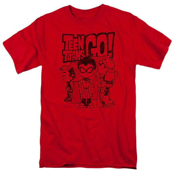 

teen titans go team up licensed t shirt, Gray;blue