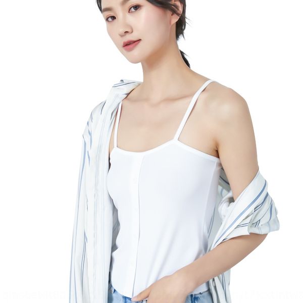 

new women's small suspender online red summer all-match slim fit inside knitted bottoming small shirt camisole vest outer vest, White