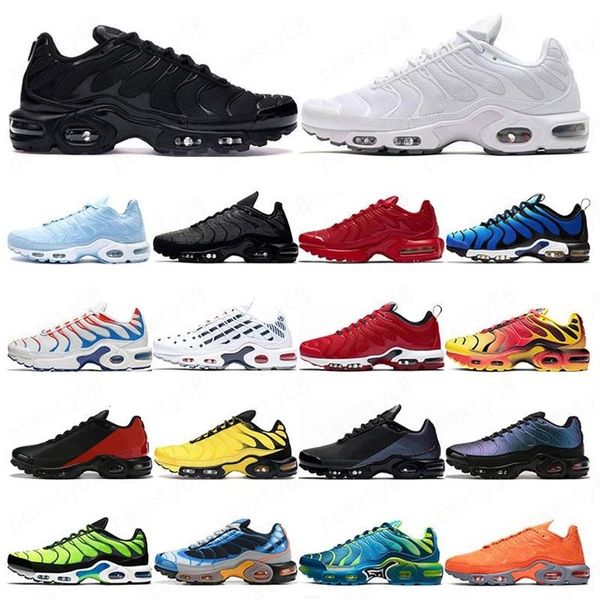

2020 tn plus se men running shoes volt greedy hyper crimson triple black white red mens designer athletic sports sneakers size 40-45