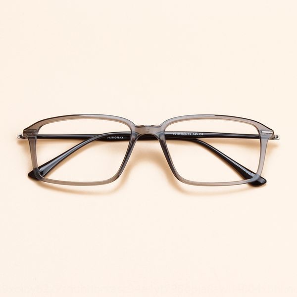 

oivvd korean ultra light plastic steel glasses female myopia korean ultralight thin large square optical mirror male comfortable full frame, Silver