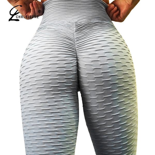 

chrleisure sexy push up workout поножи женщина высокая талия tight легинсы mujer wrinkle абсорбент дышащая женщина леггинсы s18101502, White