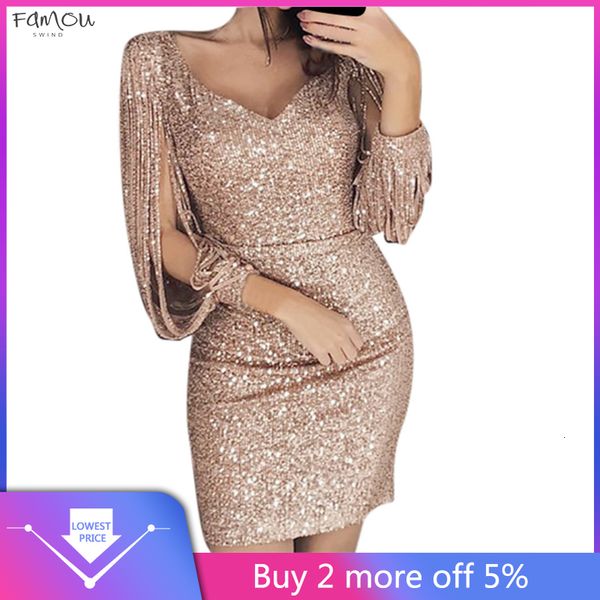 

us warehouse dress women plus size sheath column xxxl solid sequined stitching shining club sheath long sleeved mini dress vestidos de, Black;gray